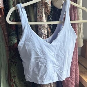 Lululemon Athletica Light Blue Crop Top